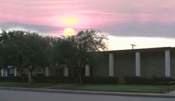 Mitchell County Library Sunset